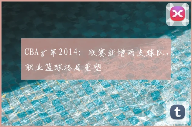 CBA扩军2014：联赛新增两支球队，职业篮球格局重塑